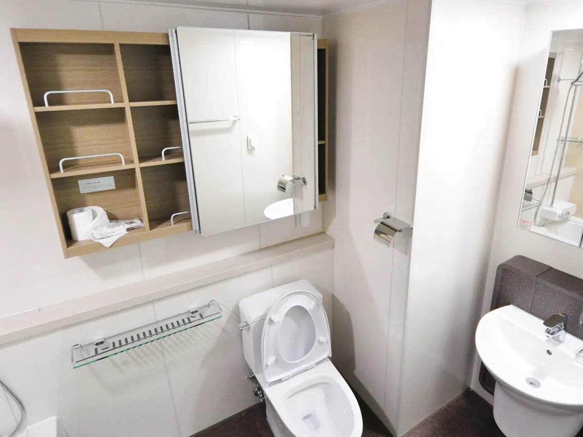 Seinä-WC ja säilytys